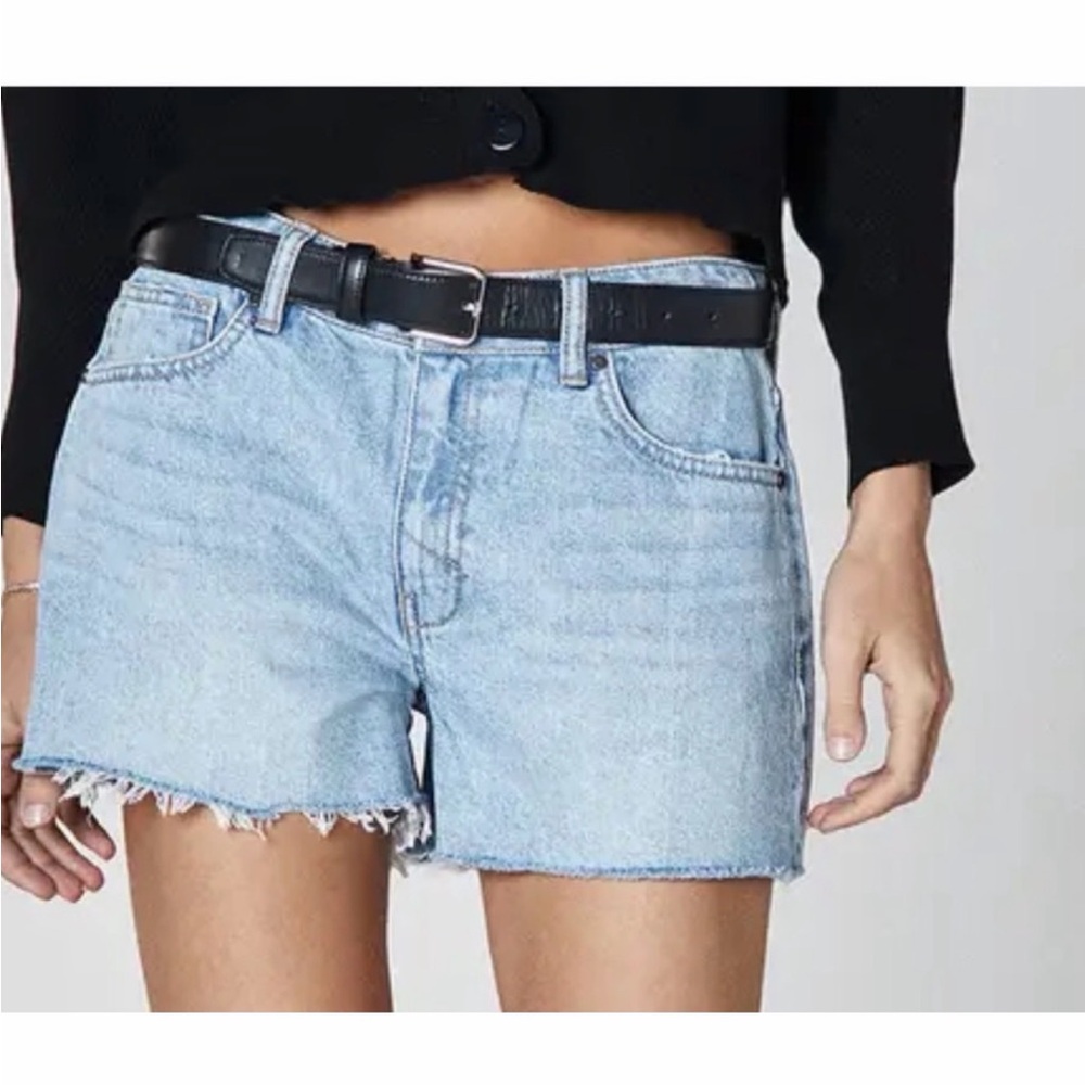 UNPUBLISHED Laine Boyfriend denim cutoff shorts - size 26 (4)